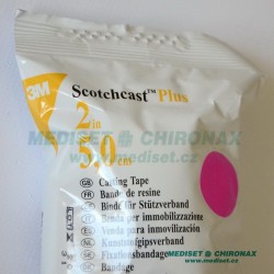 3M™ Scotchcast™ Plus - 82002R - červený - 5,0 cm x 3,6 m - Lehká sádra tuhá (rigidní)