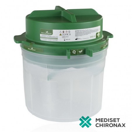 SECURBIOP 1.200ml - kontejner pro bioptické vzorky - předplněná nádoba 10% NBF - balení 4 ks
