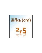 šířka 2,5 cm